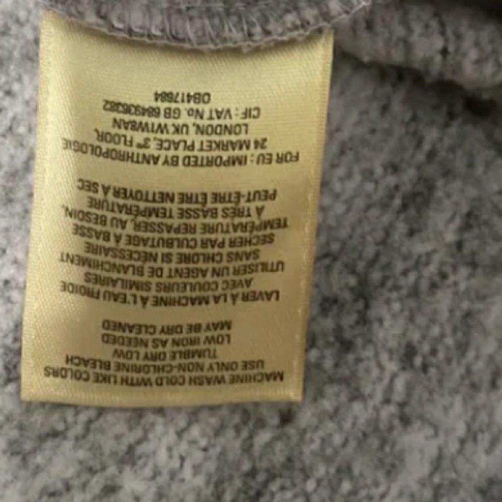 Anthropologie Saturday Sunday Women's Gray Space Dye Cowl Neck Sweater M - Picture 6 of 8